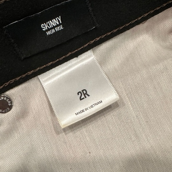 Express High Waisted Metallic Faux Leather Skinny Pant in Copper Size 2 - Picture 4 of 7